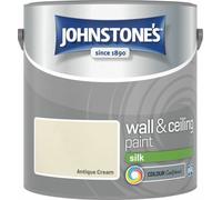 Johnstone's Wall & Ceilings Antique Cream Silk Paint - 2.5L