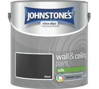 Johnstone's Wall & Ceilings Black Silk Paint - 2.5L