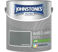 Johnstone's Wall & Ceilings Silk Steel Smoke Paint 2.5L