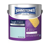 Johnstone's Washable Matt Tough Paint New Duck Egg - 2.5L