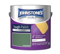 Johnstone's - Washable Paint - Forest Stroll - Matt Finish - Emulsion Paint - Highly Durable - Stain Resistant - Non Toxic & Low Odour - 12m2 Coverage per Litre - 2.5L(Packaging may vary)