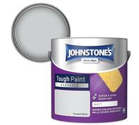 Johnstone's - Washable Paint - Frosted Silver - Matt Finish - Emulsion Paint - Highly Durable - Stain Resistant - Non Toxic & Low Odour - 12m2 Coverage per Litre - 2.5L