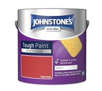 Johnstone's Washable Matt Emulsion Paint, 2.5L, Signal Red