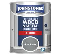 Johnstone's Wood & Metal Gloss Paint - Steel Smoke 750ml