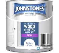 Johnstone's Wood & Metal Satin Paint - Brilliant White 2.5L