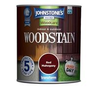 Johnstones Woodcare Indoor & Outdoor Woodstain 750ml Red Mahogany