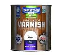 Johnstones Woodcare Indoor Wood Varnish 250ml Matt Clear