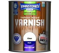 Johnstone's Woodcare Indoor Wood Varnish Matt - Clear 750ml