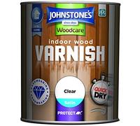 Johnstone's Woodcare Indoor Wood Varnish Satin - Clear 750ml