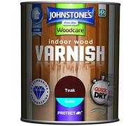 Johnstone's Woodcare Indoor Wood Varnish - Teak 750ml
