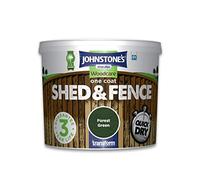 (Forest Green, 5L) Johnstones One Coat Shed And Fence