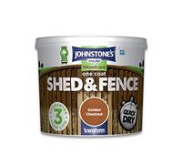 Johnstone's Woodcare One Coat Shed and Fence Treatment - Golden Chestnut 5L