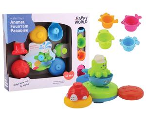 Johntoy 22266 Happy World Paradise Bath Toy in Opentouch Box, Multicoloured