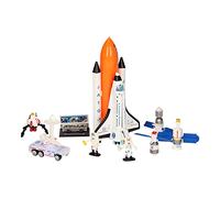 JohnToy 26055 Space Shuttle Playset Large with Light and Sound, Multi-Coloured