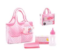 Johntoy 27616 Baby Rose Changing Bag with Accessories, Multi-Colour