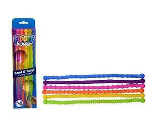 JohnToy Fidget Twist Sticks Set - 6 Pieces Anti-Stress Toy