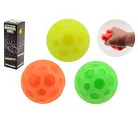 Johntoy glow in the dark stress balls - hexagonal squeeze balls set