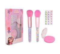 Johntoy Makeup Toy Set LaLa Blush and Brush with Stickers Multi Colours