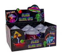 Johntoy Ufo slime toy with light and glow in the dark alien
