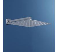 JOHO 304 Stainless Steel Shower Head Set, 12 inch Rainfall Overhead Shower with 37cm Shower Arm Chrome