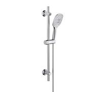 JOHO Stainless Steel Shower Rail 70 cm Chrome Shower Head with Hose and Holder, Shower Rail Set with Shower Head Holder and Hand Shower Shower Set with 3 Jet Hand Shower (HB1210CP)