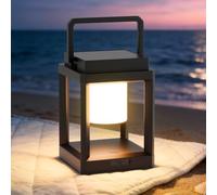 JOHUNT Solar Lantern Outdoor, Rechargeable Waterproof LED Lantern, Tabletop and Hanging Solar Lanterns Outdoor with Touch Control for Patio Camping