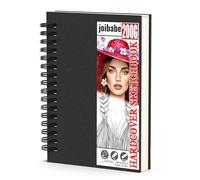 joibabe A5 Sketch Book, 200GSM Hardcover Spiral Bound Sketchbook, 40 Sheets Sketch Pad,Natural White Drawing Book, Professional Drawing Pad for Kids & Adults & Artists