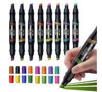 joibabe Jumbo Marker Pens, 16 colours Thick Marker 3-10mm, Chisel Tip Large Poster Marker, Dual-Ended Fat Chunky Marker Pens for Craft Decorative Painting & Art Projects (8 pack)