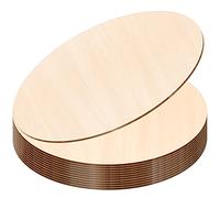 JOICEE 12PACK Wood Rounds for Crafts, 12 Inch Unfinished Wood Circles Discs for Door Hanger Sign Blank, Particle Board for Wreath Boards Crafts Painting and Christmas Halloween Decoration