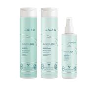 Joico Innerjoi Hydration Shampoo 300Ml, Innerjoi Hydration Conditioner & Innerjoi Hydration Detangler 200Ml Pack In Clear Clear One Size