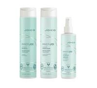 JOICO InnerJoi Hydration Shampoo 300ml, InnerJoi Hydration Conditioner & InnerJoi Hydration Detangler 200ml Pack in Clear JOICO Clear