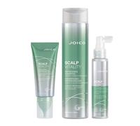 Joico Scalp Vitality Exfoliating Foaming Scrub 177ml, Scalp Vitality Refreshing Shampoo 300ml & Scalp Vitality Replenishing Essence 100ml Pack