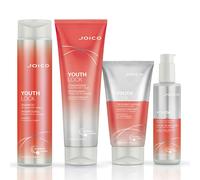 Joico Youthlock Shampoo 300Ml, Conditioner 250Ml, Treatment Masque 150Ml & Anti-Frizz Blowout Crème 177Ml Pack In Clear Clear One Size