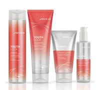 Joico Youthlock Shampoo 300Ml, Conditioner 250Ml, Treatment Masque 150Ml & Anti-Frizz Blowout Crème 177Ml Pack In Clear Clear One Size