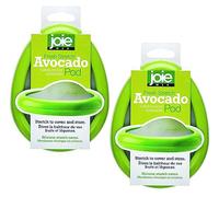 Joie Avocado Stretch Pod, Keep Avocadoes Fresh Longer, Refrigerator Storage, Produce Organization, Green, Pack of 2
