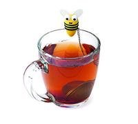 Joie Bumble Bee Tea Infuser, Loose Leaf Tea Strainer with Stainless Steel Mesh and Hanging Bee Design, BPA-Free, Yellow