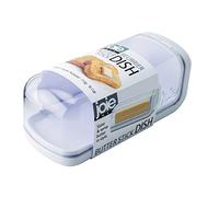 Joie Butter Dish with Clear Lid, Securely Holds One Stick, Durable BPA Free Plastic Container, Keeps Butter Fresh from Fridge to Table, Colors May Vary