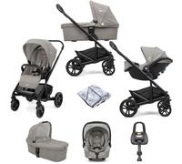 Joie Chrome Travel System with i-Snug 2 Car Seat & i-Base Advance - Pebble