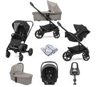 Joie Chrome Travel System with i-Snug 2 Car Seat & i-Base Advance - Shale