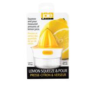 Joie Citrus Juicer with Built-In Strainer, Manual Lemon and Lime Squeezer, Yellow