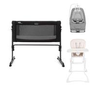 Joie Crib, Highchair & Bouncer 3-Piece Bundle - Shale/Fleck/Arctic