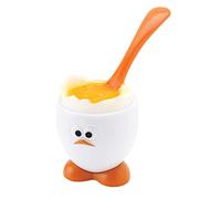 Joie Egg Head Cup and Spoon Set, One Size, White, 1 Piece, 5x5x5 cm