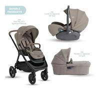 Joie Finit Flex Signature Pushchair with I-Level Car Seat & Ramble XL Signature Carrycot Travel System - Maple