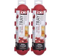 Joie Kitchen Gadgets 067742-290991 Silicone Round Ice Cube Tray, Mixed Red/Green/Blue (Pack of 2)