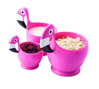 Joie Kitchen Gadgets 16716 Flamingo Measuring Cups 3pc Set, Plastic, 250 milliliters
