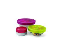 Joie Kitchen Gadgets 35066 Stretch Lid-35066 Joie Reusable Silicone Lids Food Covers-3 Pack, Assorted, Medium