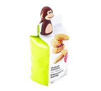 Joie Kitchen Gadgets 77729 2-Piece Monkey Bag Clips, Brown/Beige, 3 x 3 x 7 cm