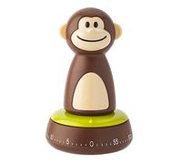 Joie Kitchen Gadgets 77755 Monkey Kitchen Timer, Stainless Steel, Brown/Beige, 5 x 5 x 10 cm