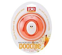 Joie Microwave Egg Poacher - BPA-Free Silicone Egg Cooker for Perfect Poached Eggs, Quick & Easy Breakfast Maker, Orange & White