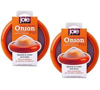 Joie Onion Stretch Pod, Keep Onions Fresh Longer, Refrigerator Storage, Produce Organization, Orange, Pack of 2